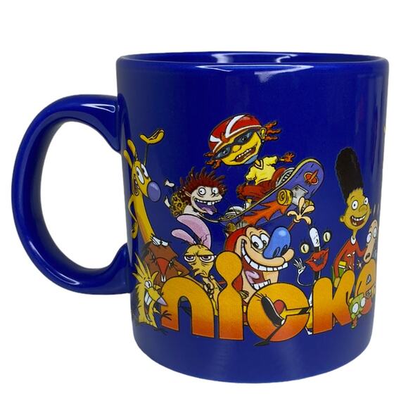 Nickelodeon 90's Cartoon Characters Oversized Mug 16 oz - Picture 2 of 7